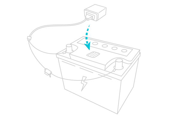visuel comment installer sur batterie