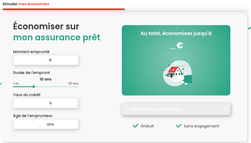 Calculette pour assurance crédits et emprunteur 